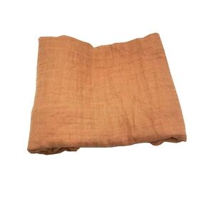 Soft Orange HGHG Muslin Baby Swaddle